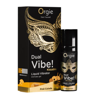 Orgie Dual Vibe Kissable Pina Colada Żel wibrujący 15ml